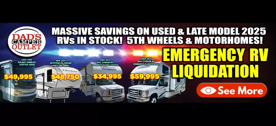 Emergency Liquidation RV Sale 2025 models