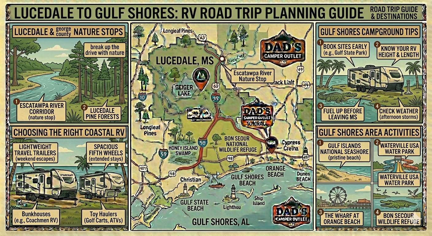 Lucedale to Gulf Shores: RV Road Trip Planning Guide — Dad's Camper Outlet Blog