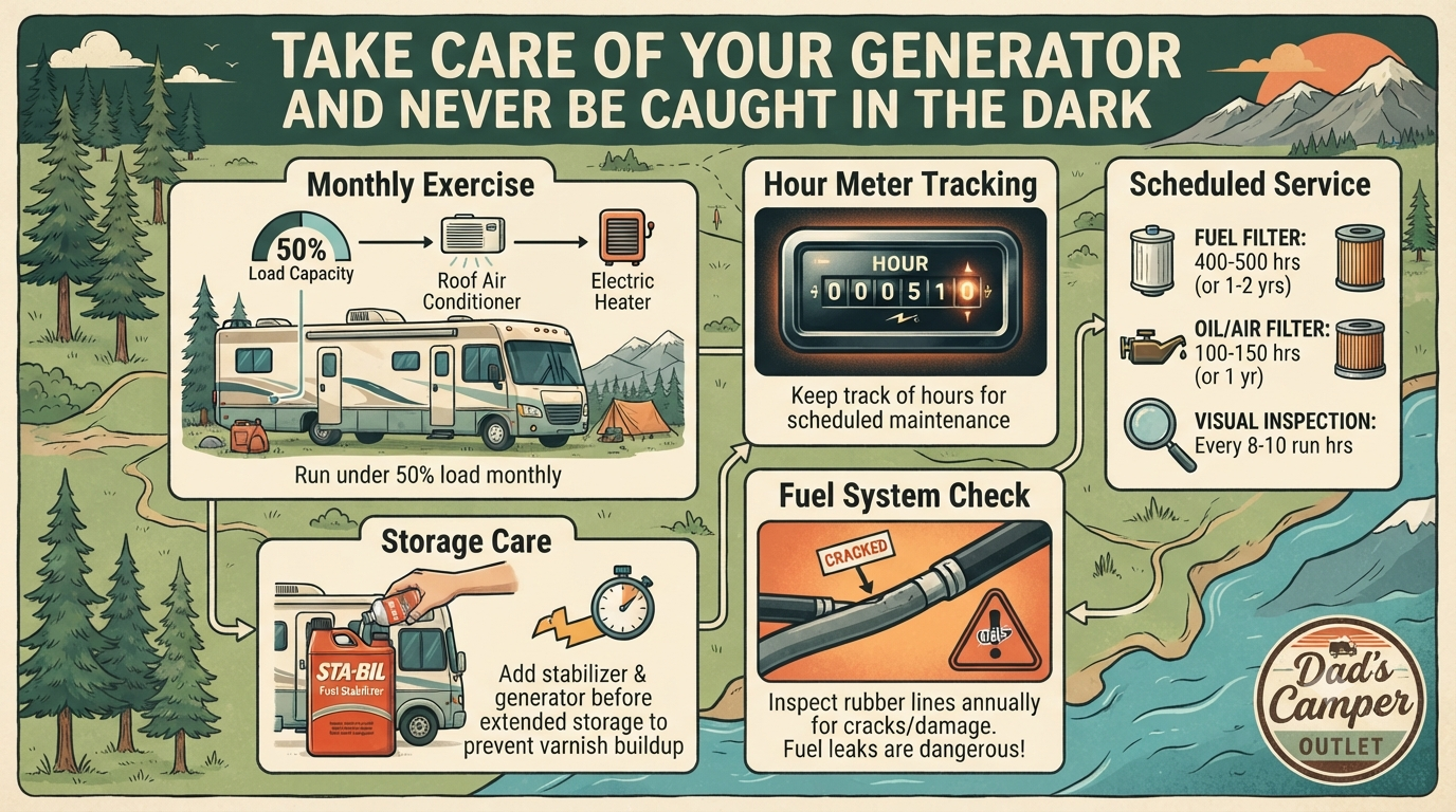 RV Generator Care and Maintenance — Dad's Camper Outlet Blog