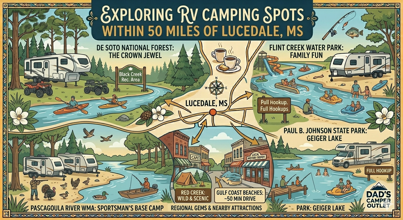 RV Camping Near Lucedale, MS: Best Spots Within 50 Miles