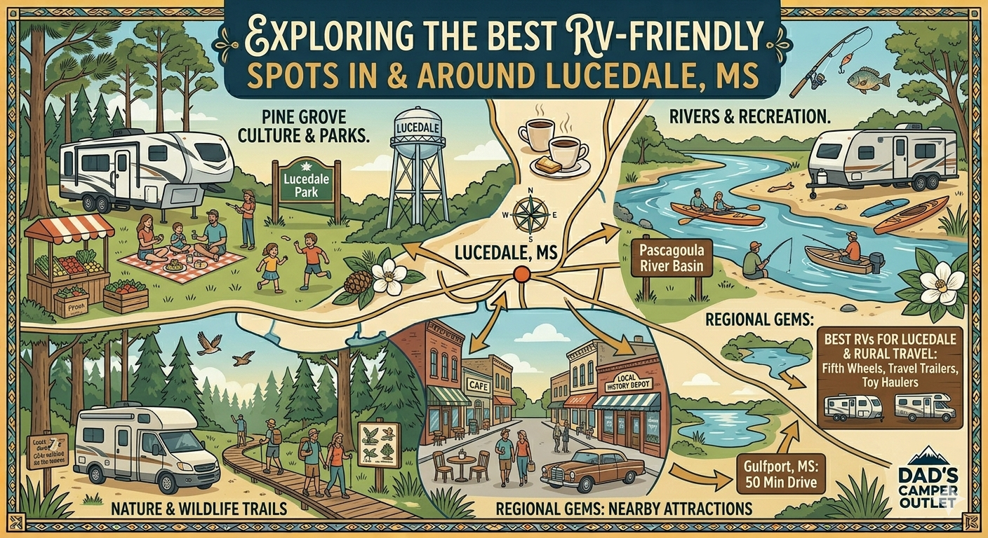 Hattiesburg to Gulf Coast: RV Road Trip Planning from Lucedale — Dad's Camper Outlet Blog