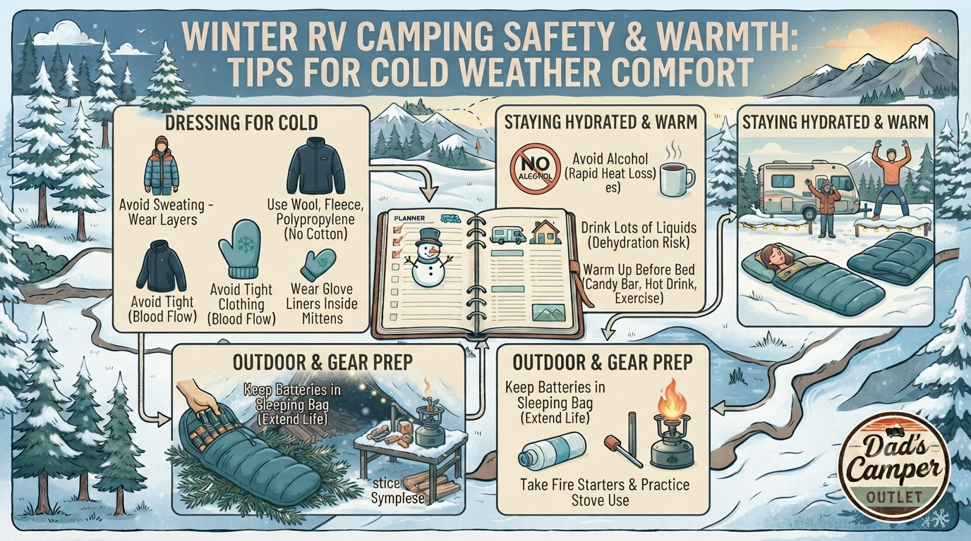 Cold Weather Camping Tips — Dad's Camper Outlet Blog