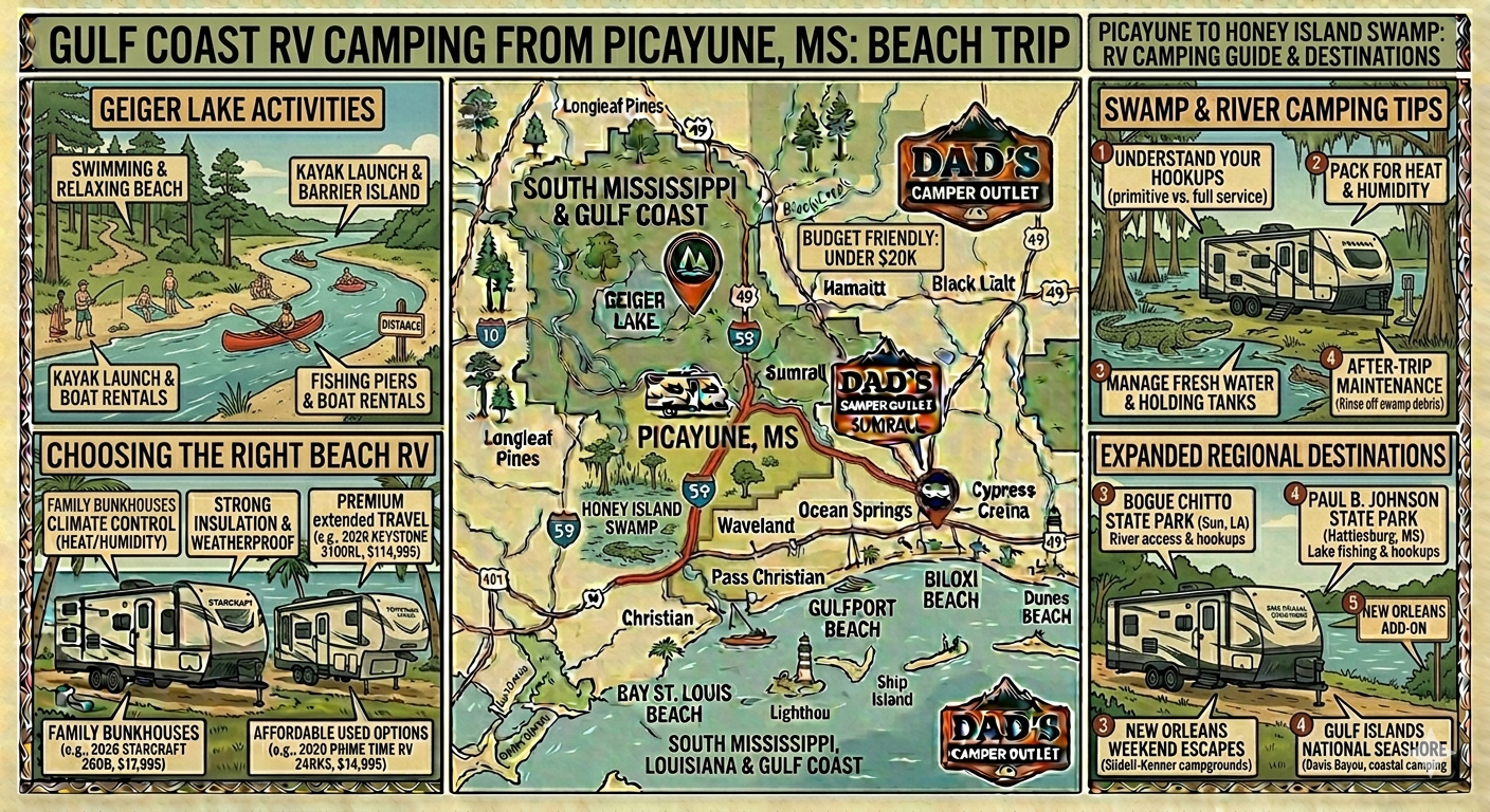 Picayune to Honey Island Swamp: RV Camping Guide — Dad's Camper Outlet Blog