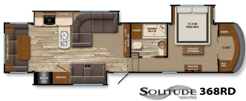 Used 2015 Grand Design Solitude 368RD for sale in Picayune